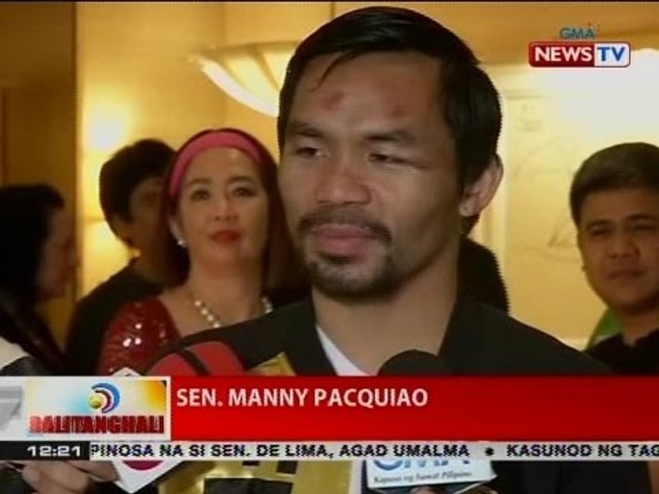 BT: Manny Pacquiao, nagpapahinga matapos tahiin ang sugat na natamo sa laban