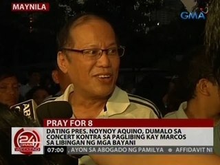 Dating Pres. Noynoy, dumalo sa concert kontra sa paglibing kay Marcos sa Libingan ng mga Bayani