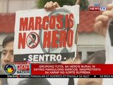 Grupong tutol sa hero's burial ni dating Pang. Marcos, nagprotesta sa harap ng SC