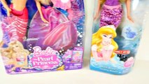 BARBIE Pearl Princess Mermaid 2-in-1 Dolls Color Changer Bath Beauty Disney Princess Sleeping Beauty