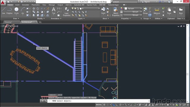26 Selecting objects (AutoCAD 2016 Essential Training)