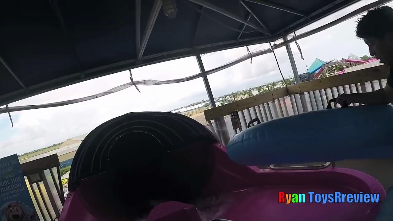 WATERPARK WAVE POOL Family Fun Outdoor Amusement Giant Waterslides Ryan ToysReview-PART3