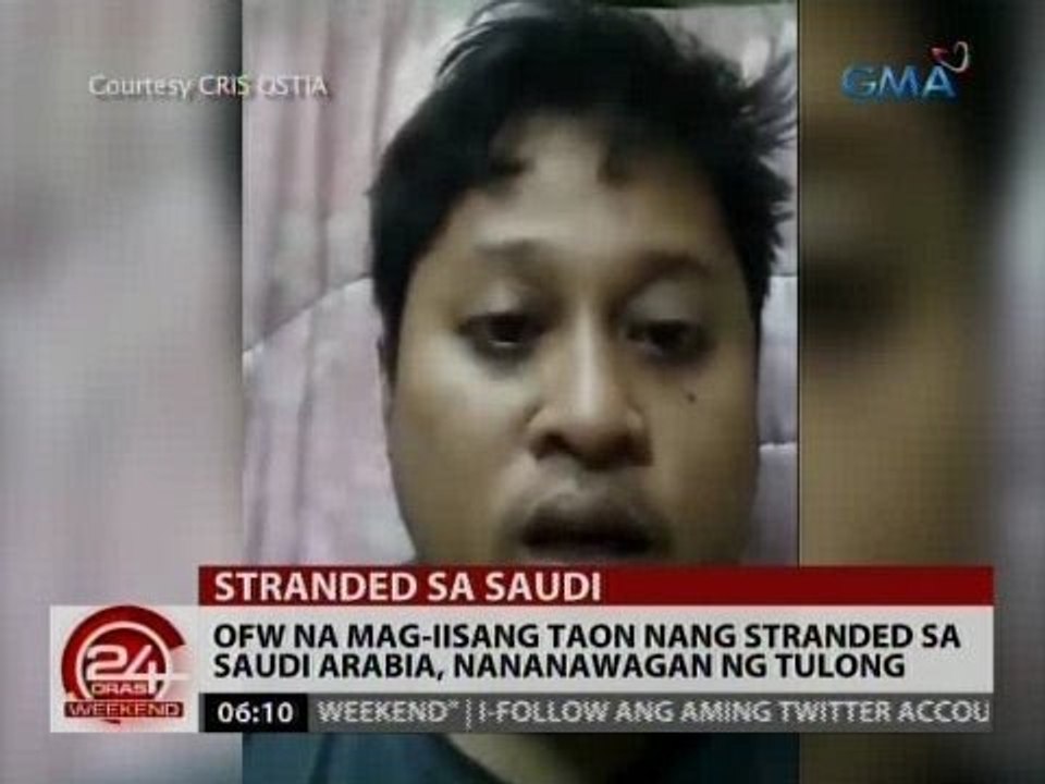 24 Oras: OFW na mag-iisang taon nang stranded sa Saudi Arabia, nananawagan ng tulong