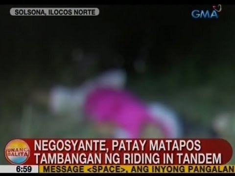 UB: Negosyante, patay matapos tambangan ng riding in tandem sa Solsona, Ilocos Norte