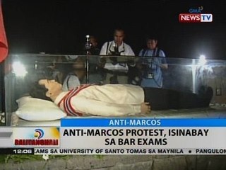 BT: Anti-Marcos protest, isinabay sa bar exams