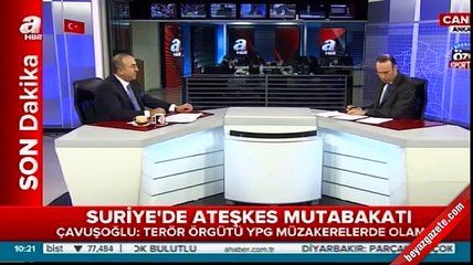 Çavuşoğlu: Bugüne kadar ABD, YPG'ye silah vermiştir, nokta