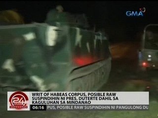 24 Oras: Writ of Habeas Corpus, posible raw suspindihin ni Pres. Duterte