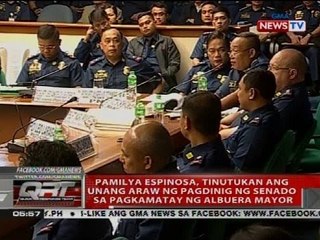 Pamilya Espinosa, tinutukan ang unang araw ng pagdinig ng Senado sa pagkamatay ng Albuera mayor