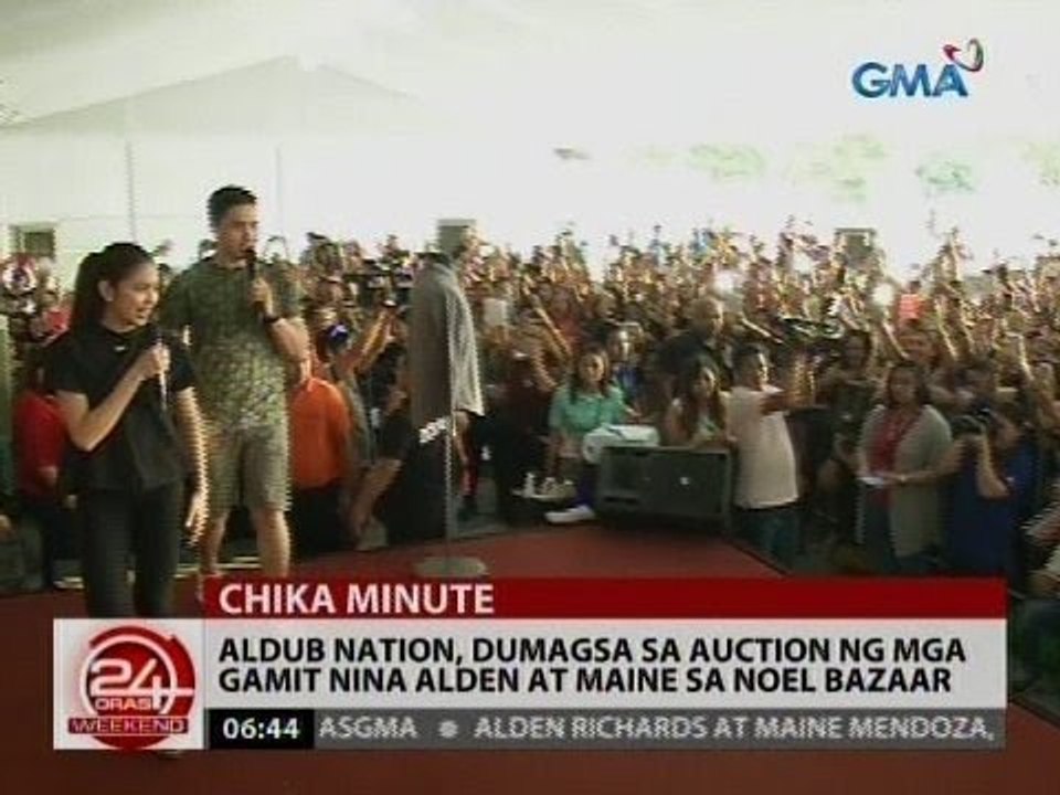 Aldub Nation, dumagsa sa auction ng mga gamit n...