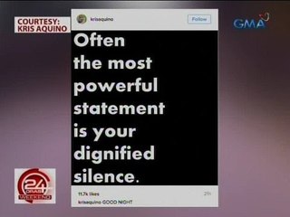 24 Oras: Instagram post ni Kris Aquino