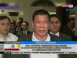 BT: Pres. Duterte, humingi ng pang-unawa sa desisyon niyang pagayang ilibing si Marcos sa LNMB