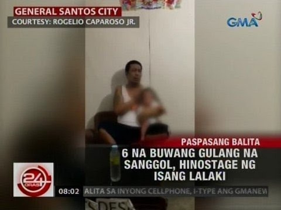 24 Oras: 6 na buwang gulang na sanggol, hinostage ng isang lalaki