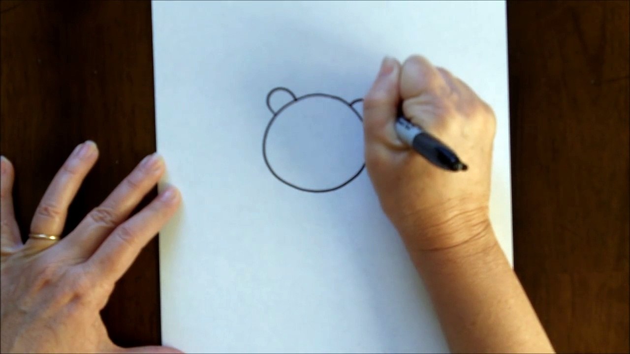Free Art Lesson for Kids How to Draw a Cartoon Panda Bear Baby Easy Drawing Tutorial