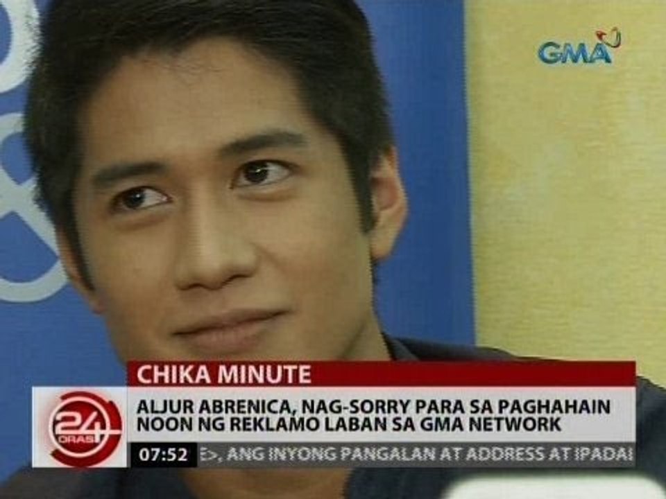 24 Oras: Aljur Abrenica, nag-sorry para sa paghain noon ng reklamo laban sa GMA Network