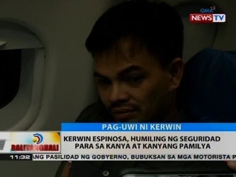 Kerwin Espinosa, humiling ng seguridad para sa kanya at kanyang pamilya