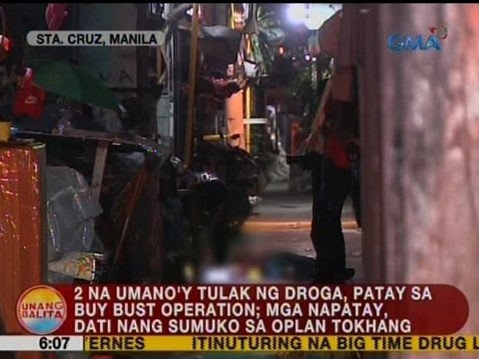UB: 2 na umano'y tulak ng droga, patay sa buy bust operation sa Sta. Cruz, Manila