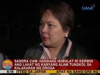 UB: Sandra Cam: Handang isiwalat ni Kerwin ang lahat ng kanyang alam tungkol sa kalakaran ng droga