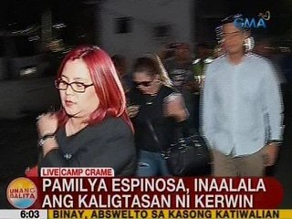UB: Pamilya Espinosa, inaalala ang kaligtasan ni Kerwin