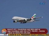 Makati RTC,pinaboran ang reklamo ni GMA Chairman and CEO Atty. Felipe L. Gozon vs. Emirates Airlines