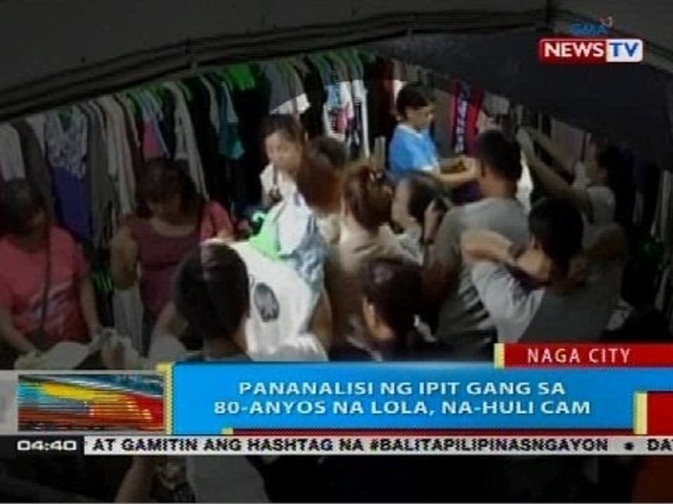 BP: Pananalisi ng ipit gang sa 80-anyos na lola, na-huli cam