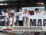 BT: Kabi-kabilang protesta, isinagawa kasunod ng palilibing kay dating Pres. Marcos sa LNMB