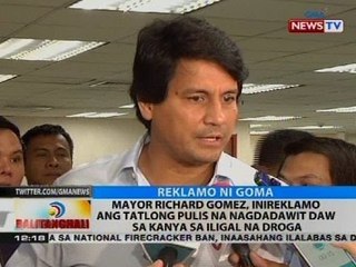 BT: Mayor Richard Gomez, inireklamo ang 3 pulis na nagdadawit daw sa kanya sa iligal na droga