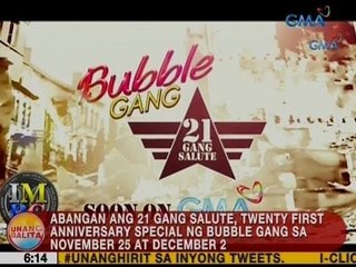 UB: Abangan: '21 Gang Salute' sa 21st anniversary special ng Bubble Gang sa Nov. 25 at Dec. 2