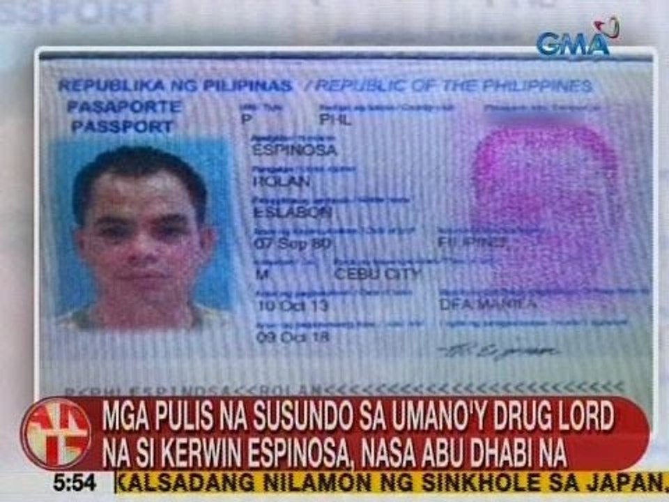 UB: Mga pulis na susundo sa umano'y drug lord na si Kerwin Espinosa, nasa Abu Dhabi na