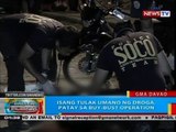 BP: Isang tulak umano ng droga, patay sa buy-bust operation