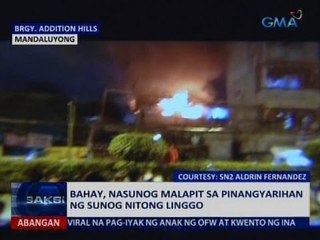 Saksi: Bahay, nasunog malapit sa pinangyarihan ng sunog nitong linggo