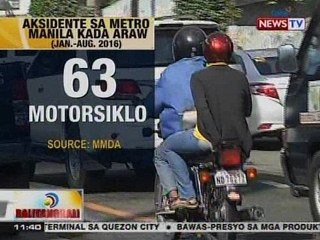 BT: 63 motorsiklo, naaaksidente sa Metro Manila kada araw