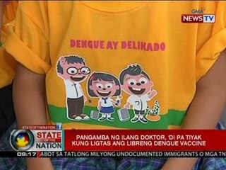 SONA: Pangamba ng ilang doktor, 'di pa tiyak kung ligtas ang libreng dengue vaccine