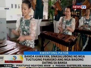 BT: Banda Kawayan, sinasalubong ng mga tugtuging Pamasko ang mga bagong dating sa bansa