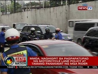MMDA, naghigpit sa pagpapatupad ng motorcycle lane policy at tamang pananamit ng rider
