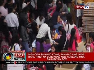 Mga OFW sa HK, panatag ang loob dahil hindi na bubuksan ang kanilang mga balikbayan box