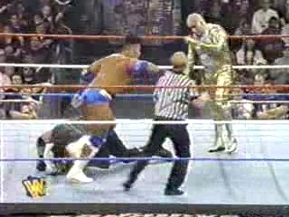 WWF - Survivor Series 1996 - The Rock's Debut Match - Triple