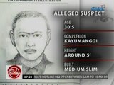 Composite sketch ng suspek sa pananambang kay BIR Regional Dir. Jonas Amora, inilabas