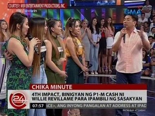 Download Video: 4th Impact, binigyan ng P1-M cash ni Willie Revillame para ipambili ng sasakyan