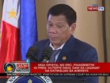 Mga opisyal ng ERC, pinagbibitiw ni Pres. Duterte dahil daw sa laganap na katiwalian sa ahensya