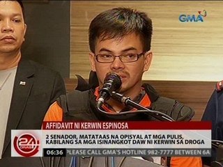 2 senador, matataas na opisyal at mga pulis, kabilang sa mga isinangkot daw ni Kerwin sa droga