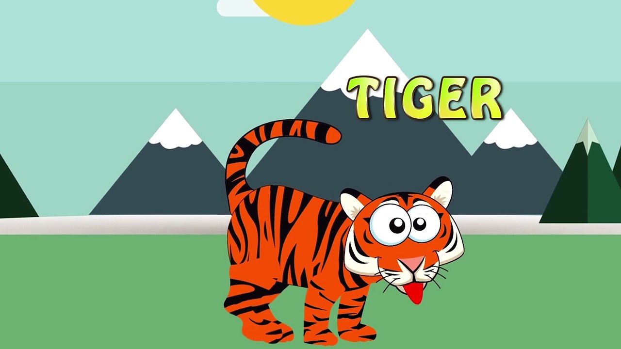 Wild Animals Names and Sounds for Children to Learn - Kids Learning Videos