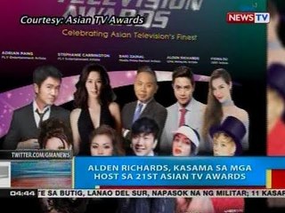 BP: Alden Richards, kasama sa mga host sa 21st Asian TV Awards