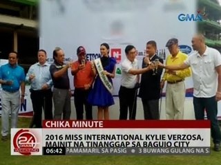 2016 Miss International Kylie   Verzosa, mainit na tinanggap sa Baguio City