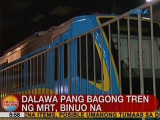 UB: Dalawa pang bagong tren ng MRT, binuo na