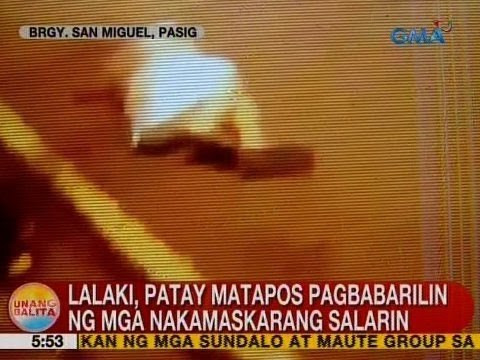 UB: Lalaki, patay matapos pagbabarilin ng mga nakamaskarang salarin sa Pasig