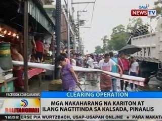BT: Mga nakaharang na kariton at ilang nagtitinda sa kalsada, pinaalis
