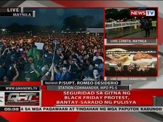 Seguridad sa gitna ng Black Friday protest, bantay-sarado ng pulisya
