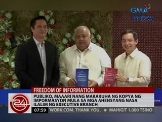 Maaari nang makakuha ng kopya ng impormasyon mula sa mga ahensyang nasa ilalim ng executive branch
