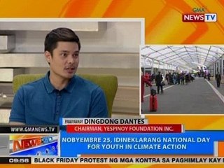NTG: Nobyembre 25, idineklarang National Day for Youth in Climate Action