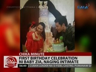 First birthday celebration ni Baby   Zia, naging intimate